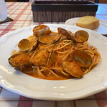 La Cucina Di Moto - アサリのトマトクリームパスタ