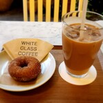 WHITE GLASS COFFEE - 