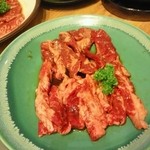 焼肉 ウエスト - ハラミ＆中落ちカルビ。