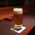 Koshitsu Kaiseki Kitaooji - 生ビール。