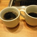 焼肉 ウエスト - 食後のセルフコーヒー。