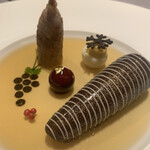 ASAHINA Gastronome - ウズラと鴨のフォアグラ　ショーフロワ仕立て