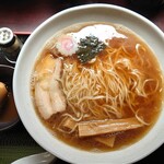 Menya Shouryuu - 煮干ラーメン700円＋大盛り100円ネギ抜き、しかし良く見ると…？