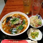 チャ～ボン 多福楼 - ランチ　牛肉角煮刀削麺　¥750　(税込)