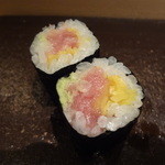 匠 すし昂 - とろたく巻1/3（追加）