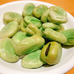 Hidakaya - そら豆は皮ごと食べるのが基本（＾ν＾）