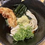 Udonya Takumi - 230403月　大阪　うどんや 匠　本日の定食おろししょうがうどん＋とり天1本