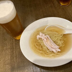 中華 本田 - 〆の鳥そば　満福なのに何故か入る滋味