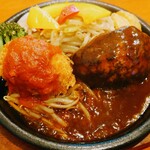 Youshoku Shin - 令和5年4月
                      本日の日替わりランチ 1100円
                      ハンバーグ、クリームコロッケ、ライス、スープ