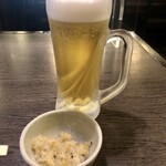 養老乃瀧 - 「サッポロ生ビール黒ラベル(中ジョッキ)」(539円)