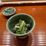 ひとつ - せり、うど、ホタルイカの和え物