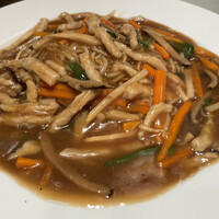 中国料理 四川 - 豚肉細切り焼きそば、味濃いめで注文