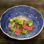 雄三郎 - ヘレのタタキ お出汁と長芋