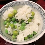 銀座 しのはら - うすい豆のご飯