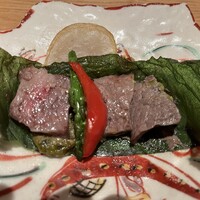 いぶき 東京駅 TEKKO avenue - 国産牛サーロイン　青朴葉焼き