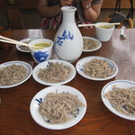 出石そば(小皿5枚で一人前)