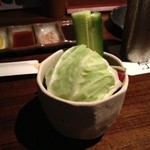 Kushitei - お通しなのにガッツリ野菜！