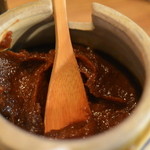 串味亭 - キャベツに付ける特製味噌