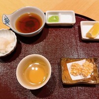 京都祇園 天ぷら八坂圓堂 - 海老のあられ揚げ　出汁につけて