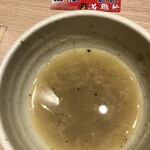 麺屋一燈 - 蛤出汁のスープ割り