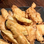 Kushidokoro Gonroku - 鶏天&旬のお野菜天ぷら　4500円コース