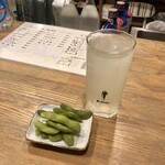 食事処桔梗 - 「酎ハイ レモン」(490円)