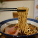 麺や うから家から - 全粒粉、低加水ストレート細麺、美味すぎる（＾＾v