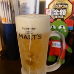 Kaki Goya Rokko - モルツ(生ビール)550円…キンキン冷えてる