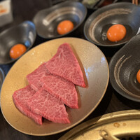 SATOブリアン 本店 - ヒレ肉を使用したヒレすき飯
                      つまんでご卵