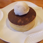 イチローさんおすすめチーズのパンケーキ。