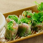 京の台所～産地野菜～ - マグロとアボガドの生春巻き