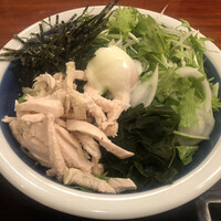 日本橋　本陣房 - 蒸し鶏ごま酢サラダそば