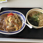 みんなの食堂 - カレーかつ丼＋得そば