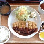 さぎり茶屋 - ロースカツセット（デミグラスソース）