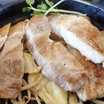 さぎり茶屋 - ポークリブロースステーキ