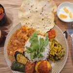 Soumya's Kitchen - 南インドのお家ご飯プレート￥1500(税込)