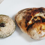 カミバン - 【2023.04】よもぎあんぱん(税込360円)、春のマスカルポーネのぱん(税込380円)