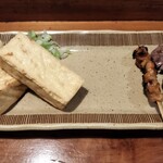 Sumiyaki Kushiroya - 厚揚げ、串２本