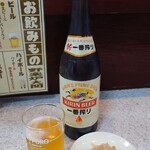 野楽炉大関 - 瓶ビール中 610円