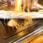 焼肉正 - アスパラベーコンホイル焼き