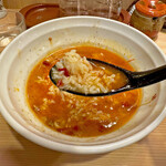 辛麺真空 相模大野 - ピリ辛なスープにライスは韓国料理の「クッパ」の様な感じで美味しいです