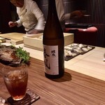 弧柳 - サービスで出された日本酒