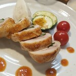 キッチン ブルー グローブ - 反対側から