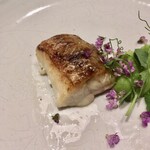 弧柳 - 焼肴:のどぐろ(能登)  碓井豌豆(羽曳野市)  花穂紫蘇　ナスタチウム　えんどう豆の蔓