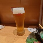 東京寿司 ITAMAE SUSHI - 生ビール580円✕2=1,160円