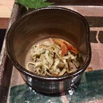 弧柳 - 旬肴:朝堀り筍(貝塚市本積)  桜海老(静岡県)  花さんしょう