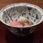 弧柳 - 強肴:能勢黒牛(大阪府)  天然芹(能勢)  木の芽