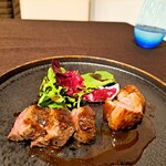 Ristorante Luce - ⚫【肉料理】「国産牛と鴨のグリル　赤ワインソース」