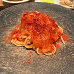 やまぐち - フルーツトマトとフカヒレ　パプリカのパウダー　パスタ