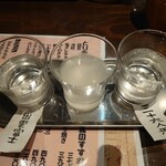 ちろり家 - 日本酒３種飲み比べ